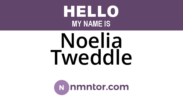 Noelia Tweddle