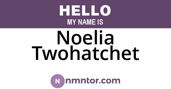 Noelia Twohatchet