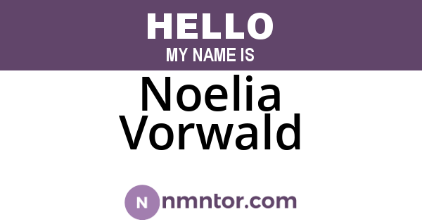 Noelia Vorwald