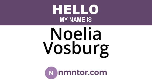 Noelia Vosburg