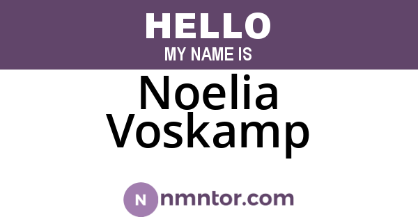 Noelia Voskamp