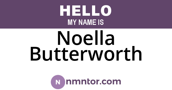 Noella Butterworth
