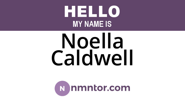 Noella Caldwell