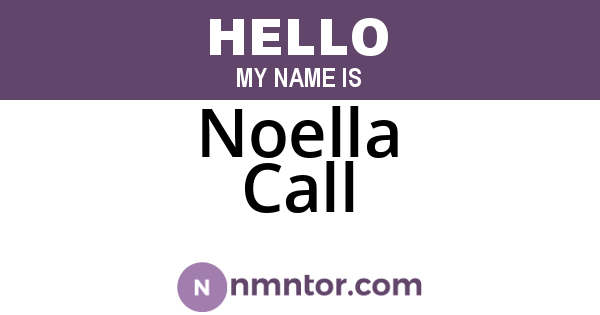 Noella Call