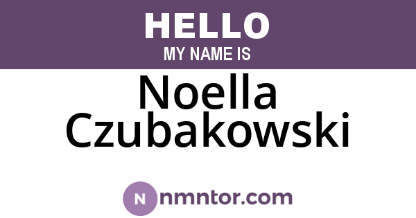 Noella Czubakowski