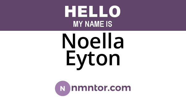 Noella Eyton