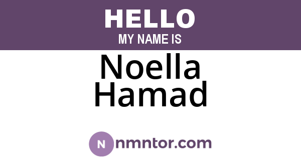 Noella Hamad