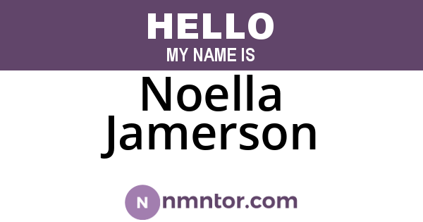 Noella Jamerson