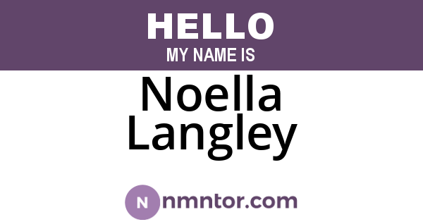 Noella Langley