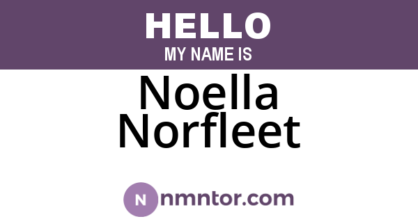 Noella Norfleet