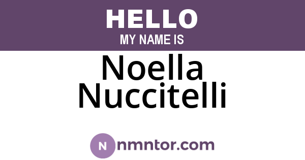 Noella Nuccitelli