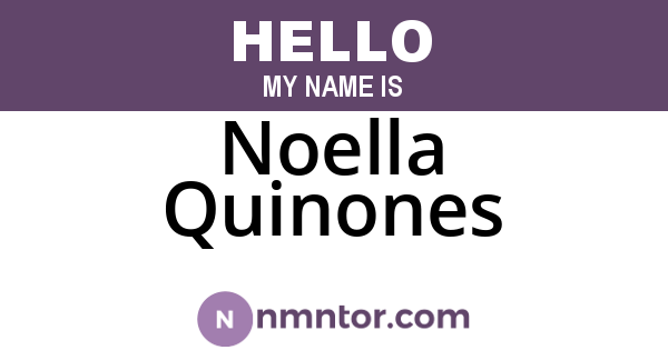 Noella Quinones