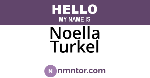 Noella Turkel