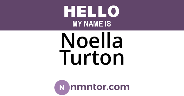 Noella Turton