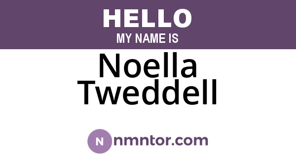 Noella Tweddell