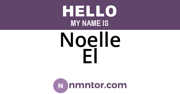 Noelle El