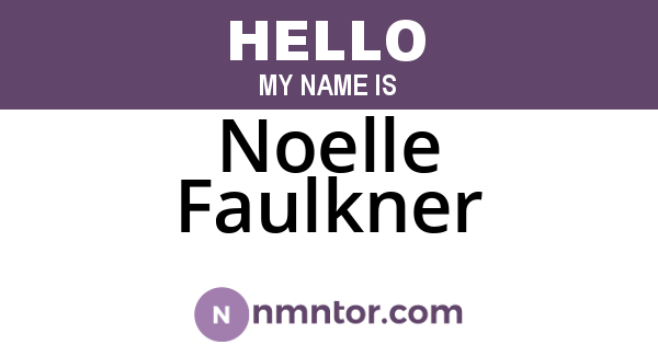 Noelle Faulkner