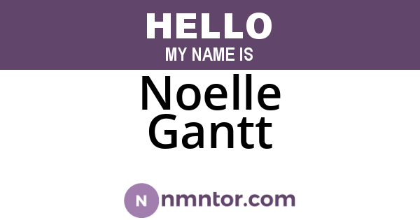 Noelle Gantt