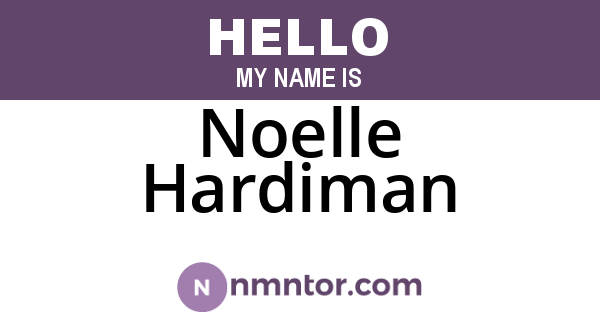 Noelle Hardiman
