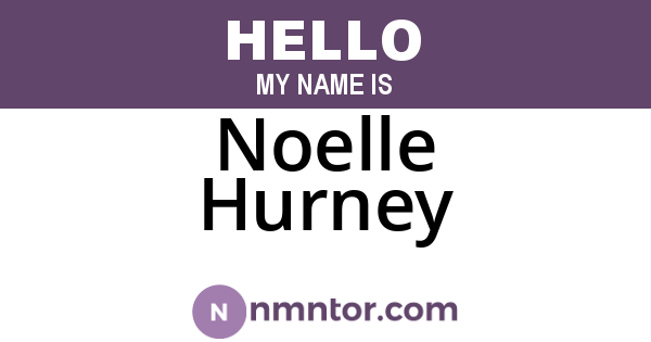 Noelle Hurney