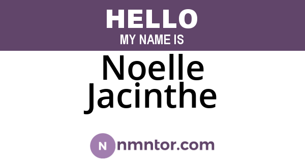 Noelle Jacinthe