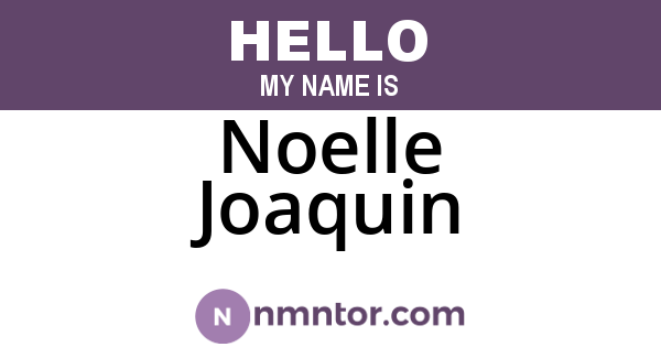Noelle Joaquin