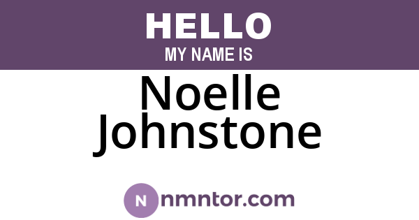 Noelle Johnstone