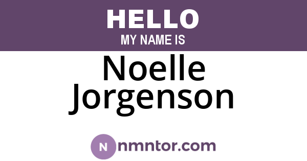 Noelle Jorgenson