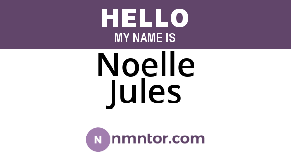 Noelle Jules