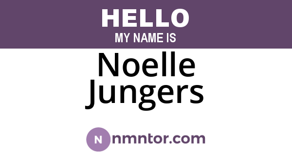 Noelle Jungers