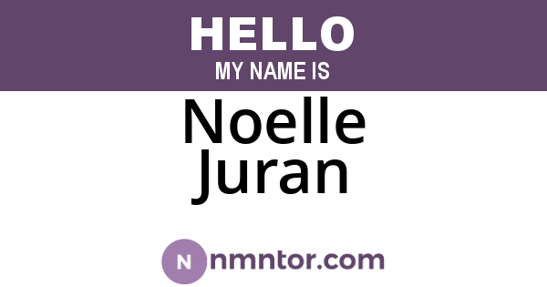 Noelle Juran