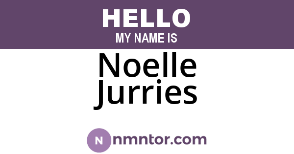 Noelle Jurries