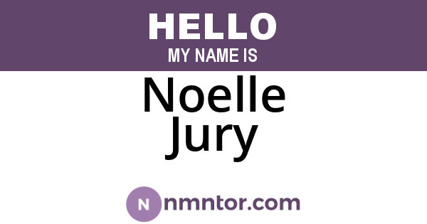 Noelle Jury