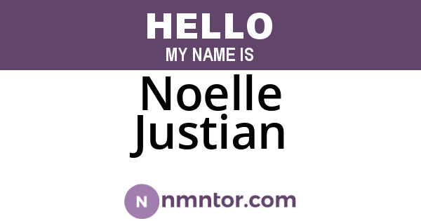 Noelle Justian