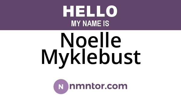 Noelle Myklebust