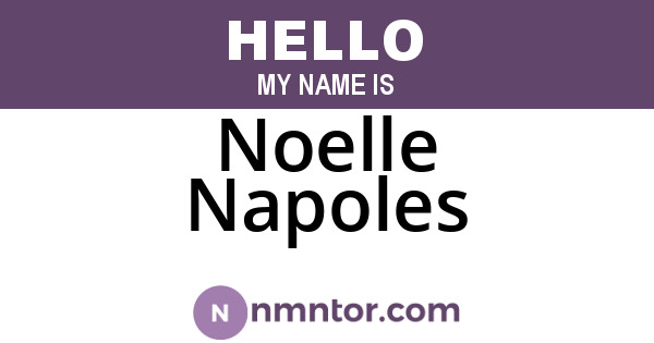 Noelle Napoles