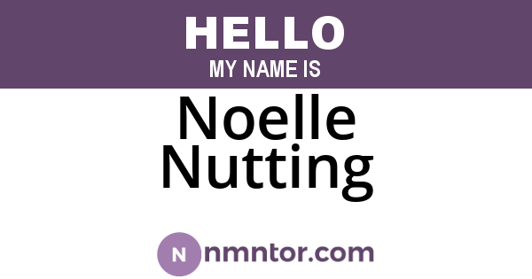 Noelle Nutting