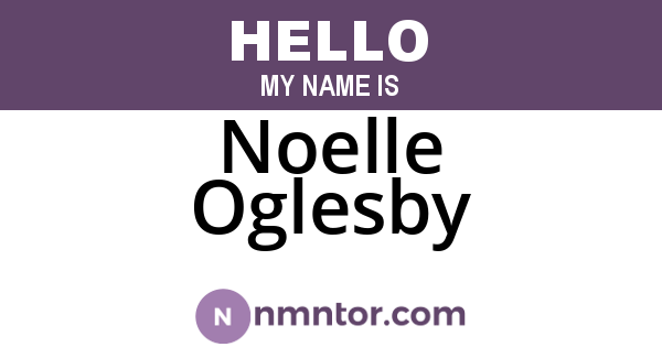Noelle Oglesby