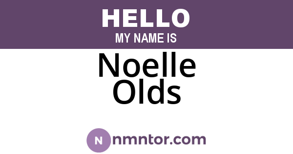 Noelle Olds