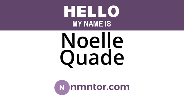Noelle Quade