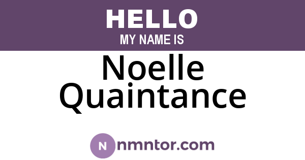 Noelle Quaintance