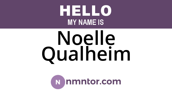Noelle Qualheim