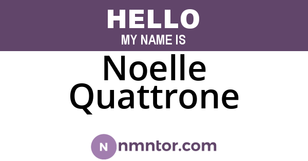 Noelle Quattrone