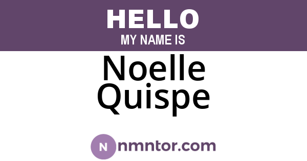 Noelle Quispe