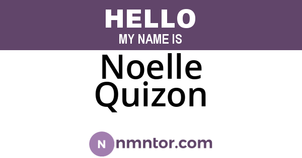 Noelle Quizon
