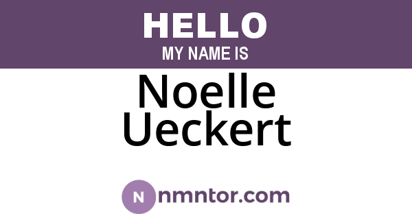 Noelle Ueckert