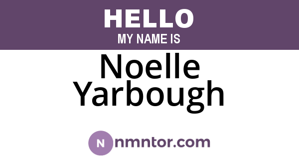 Noelle Yarbough