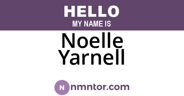 Noelle Yarnell