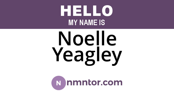 Noelle Yeagley