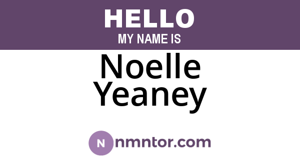 Noelle Yeaney